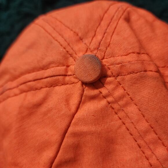 Vintage 90s NASCAR Made in USA Orange Racing Snapback Hat Retro Motorsports Cap - Picture 4 of 7